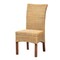 Baxton Studio Shamara Modern Bohemian Natural Rattan and Mahogany Wood Dining Chair 217-12733-ZORO - alternate 4
